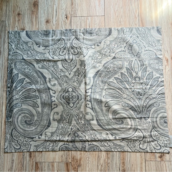 Nina Home Grey Paisley 100% Cotton Pillow Case Sham STANDARD Damask Floral Boho - Picture 2 of 12